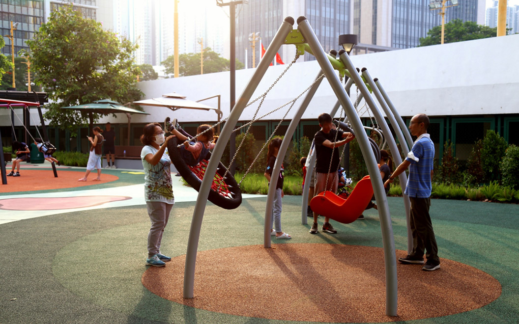 Innovative playground design offers a diverse range of play equipment for all ages, abilities and backgrounds to encourage inclusive play.