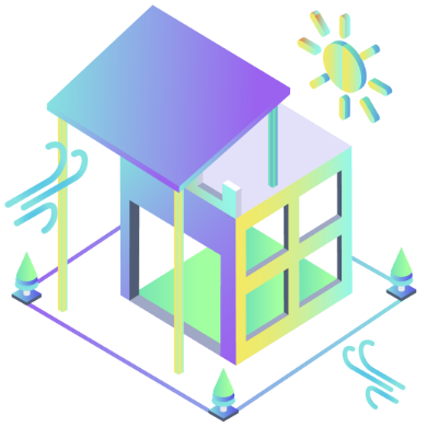 Reducing heat gain through 
building envelope