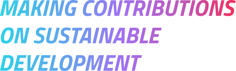 Making contraibutions on sustainable development